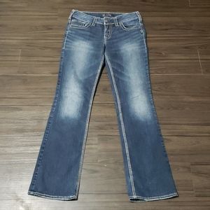 Silver Suki Women's Jeans Stitched